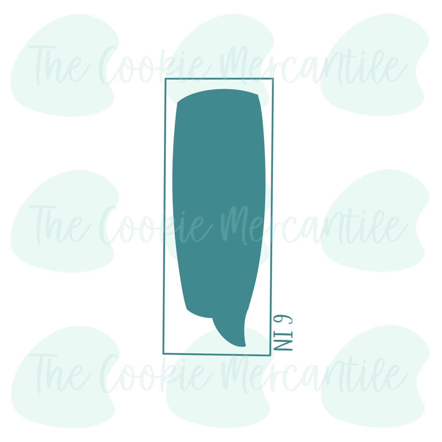 Skinny Square Conversation Bubble Stick - Cookie Cutter