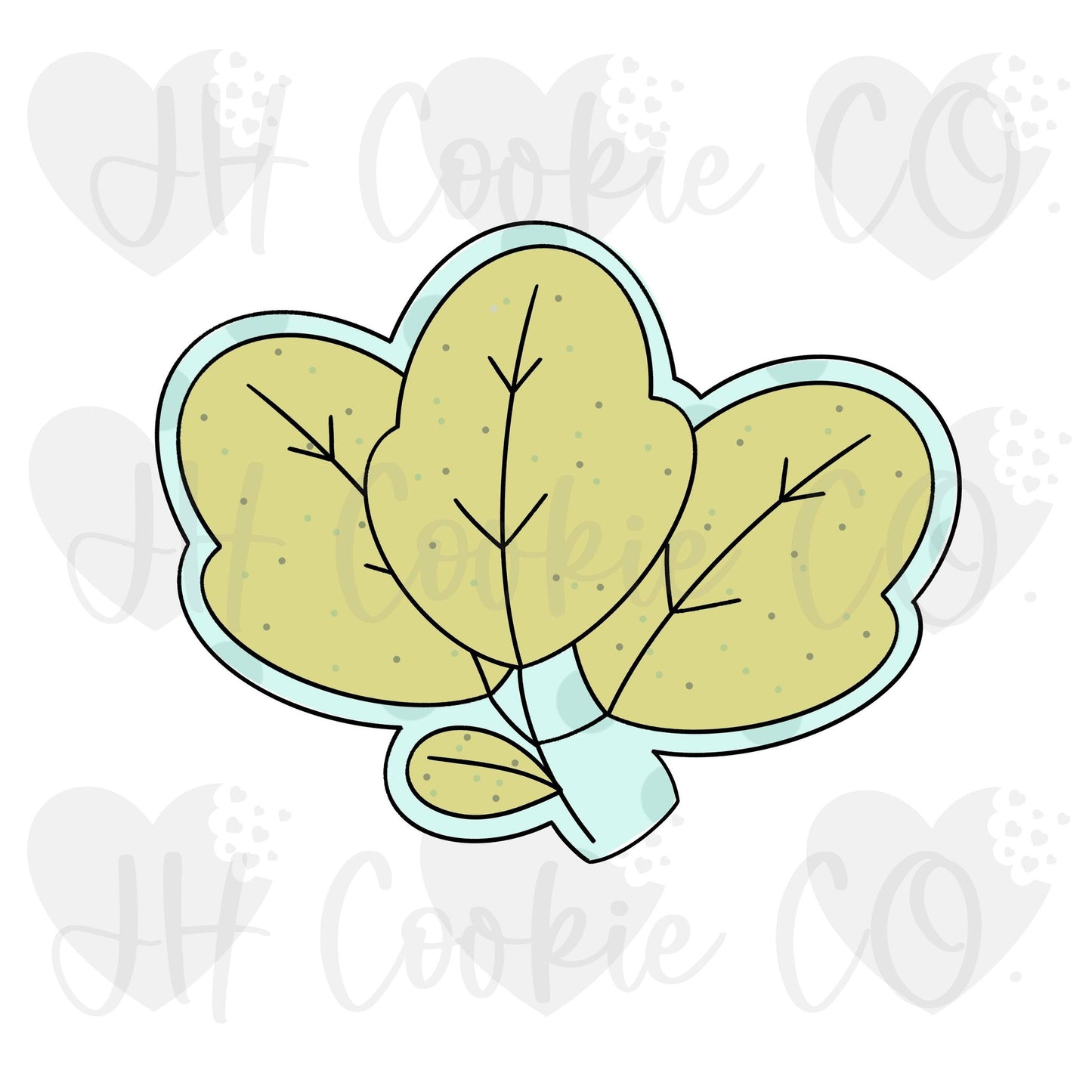 Strawberry Leaves - Cookie Cutter