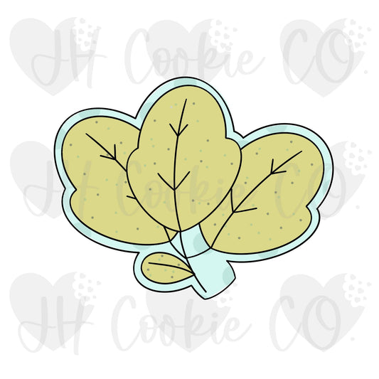 Strawberry Leaves - Cookie Cutter