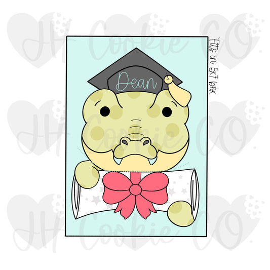 2 Piece Grad Mascot Set Gator - Cookie Cutter