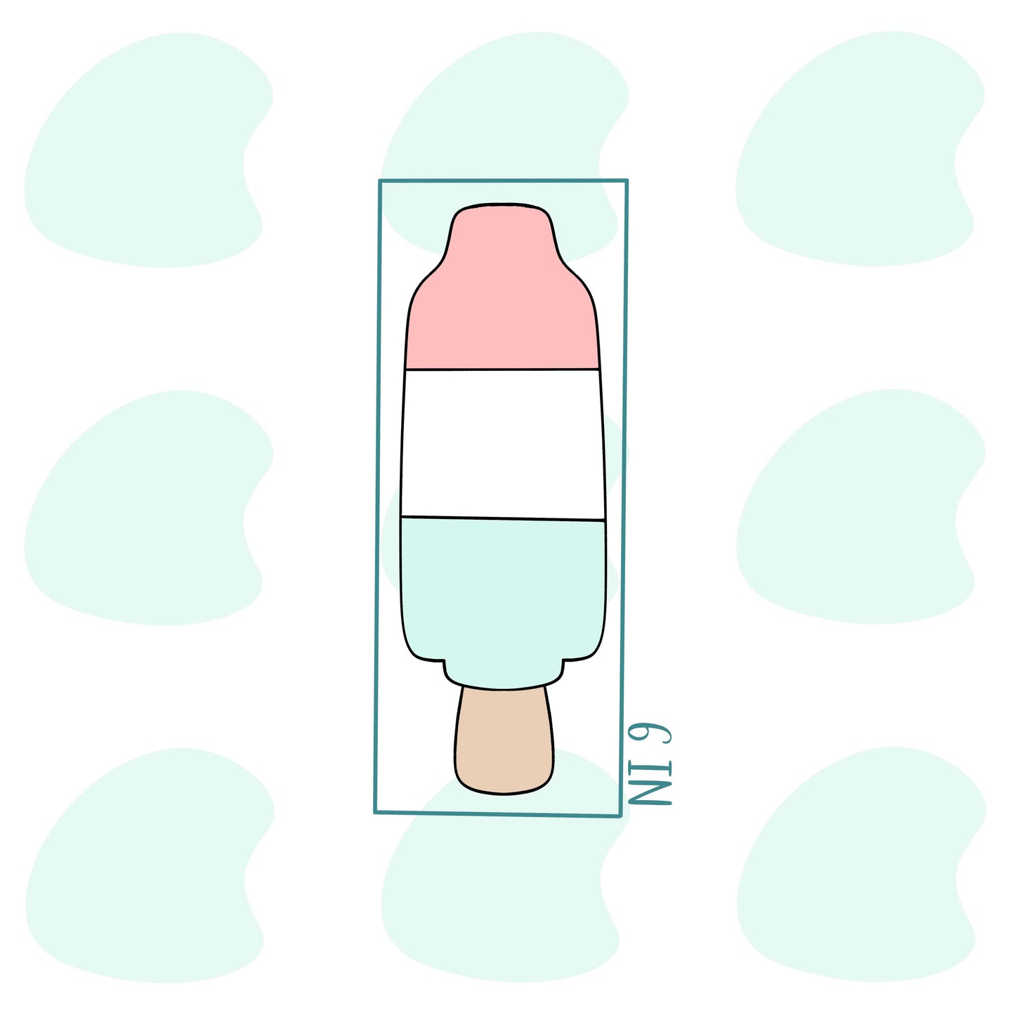 Skinny Bomb Pop Stick 6 Inch - Cookie Cutter