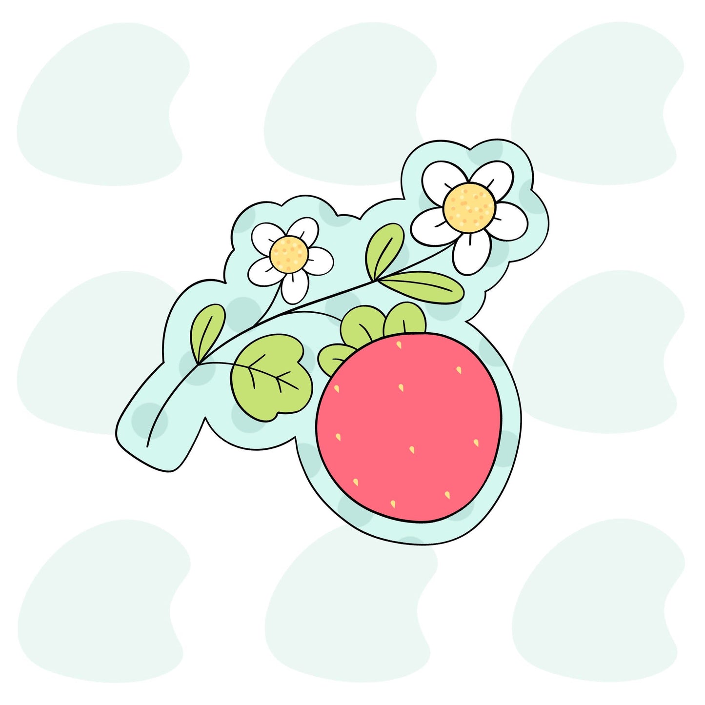 Berry Flower Stem - Cookie Cutter