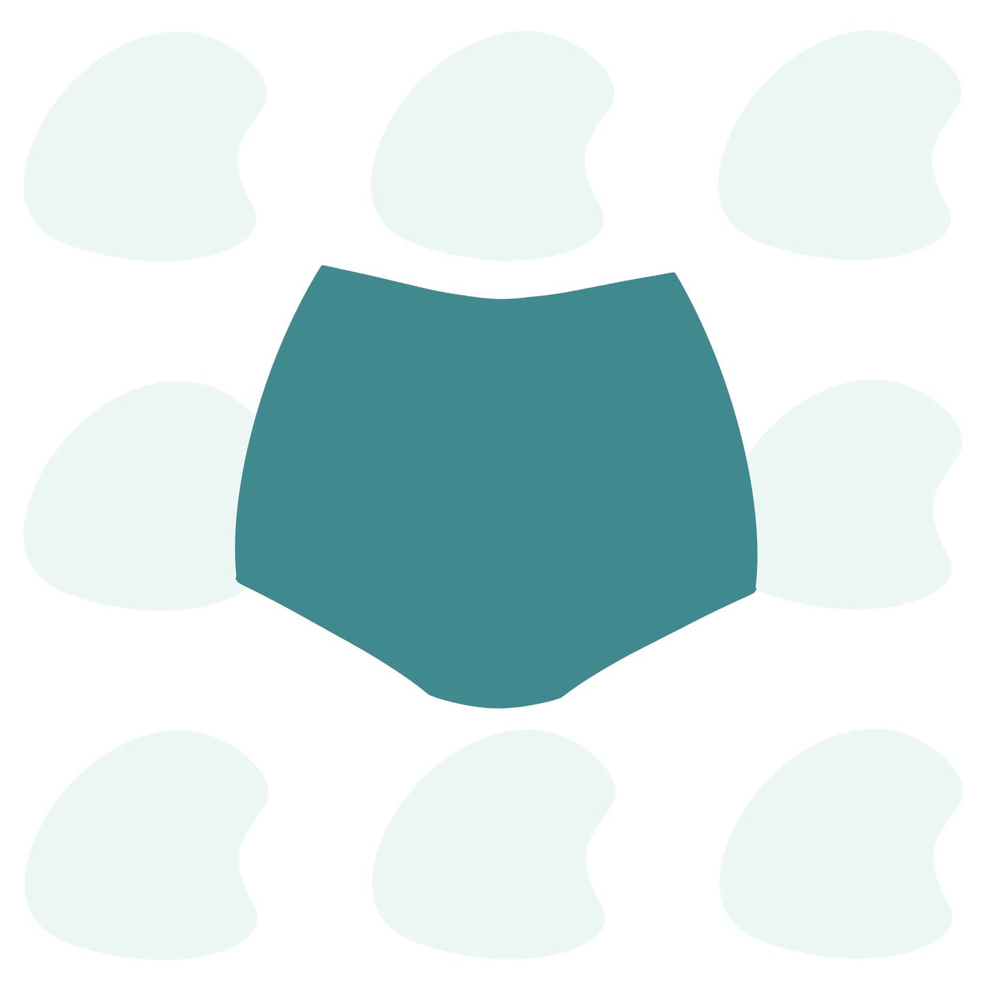 Retro Swim Bottom- Cookie Cutter