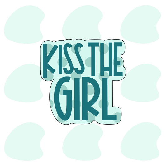 Little Mermaid Kiss the Girl Plaque - Cookie Cutter