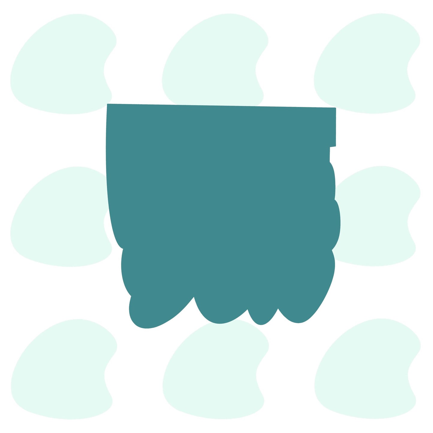 Under The Sea Square Plaque - Cookie Cutter