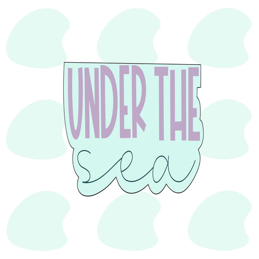 Under The Sea Square Plaque - Cookie Cutter