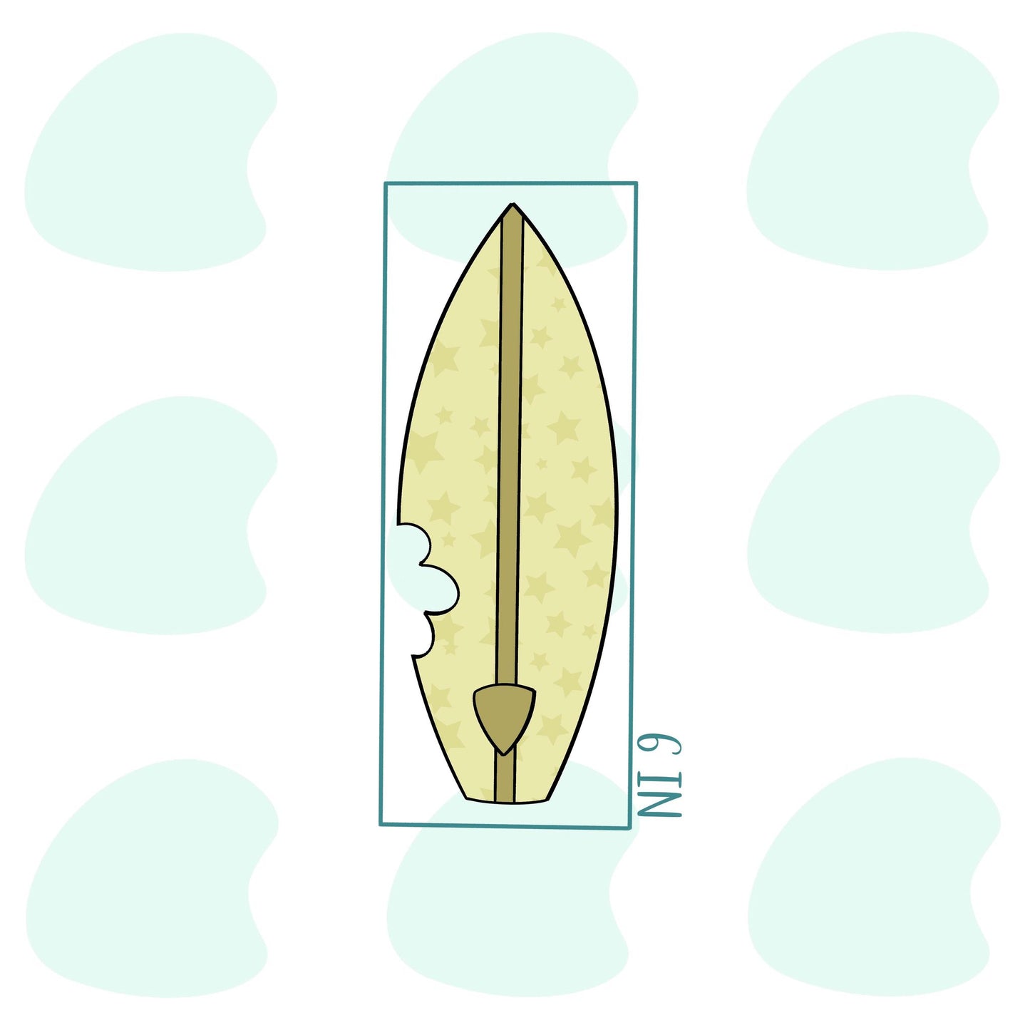 Skinny Surfboard Stick 6in - Cookie Cutter