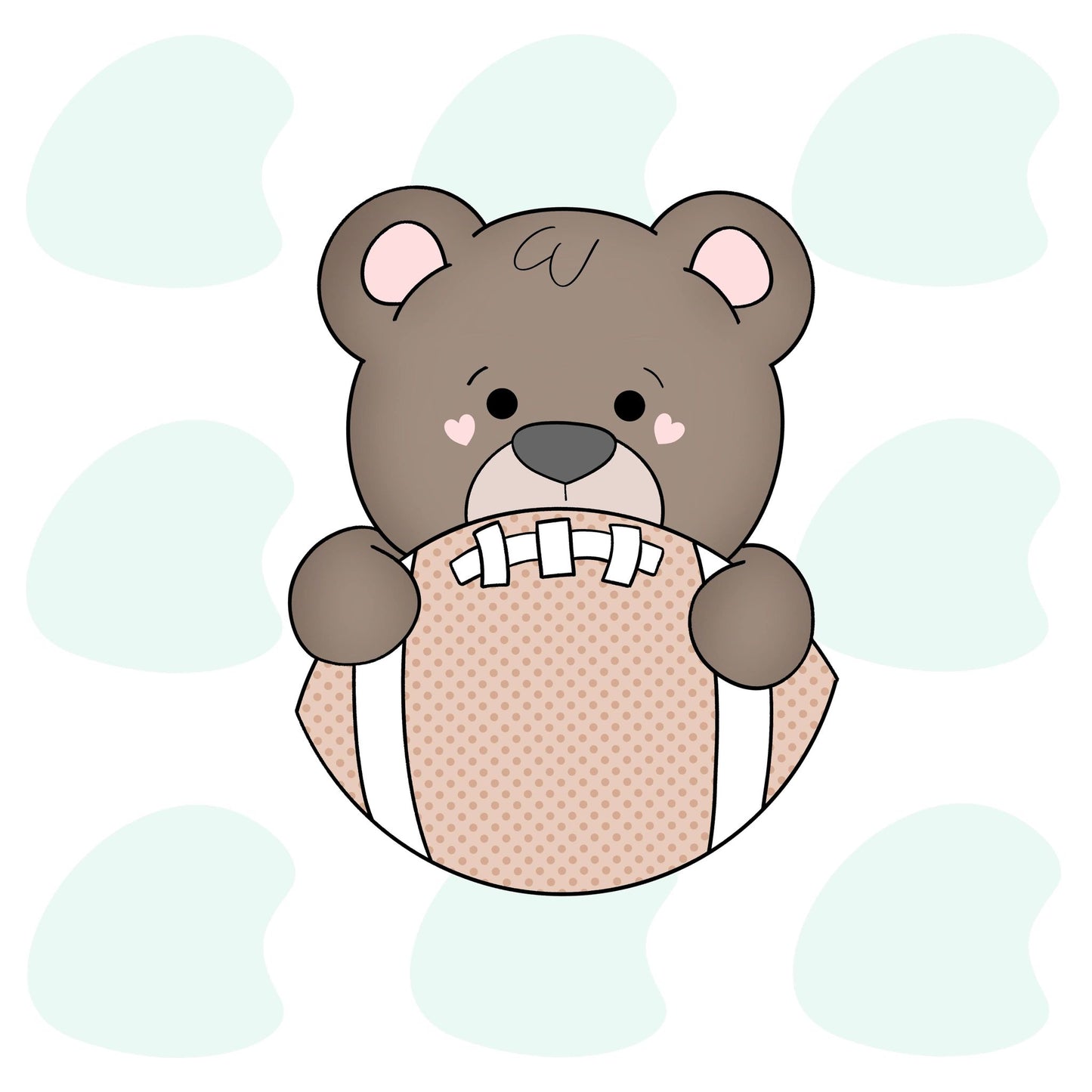 Bear Football Plaque (2022) - Cookie Cutter
