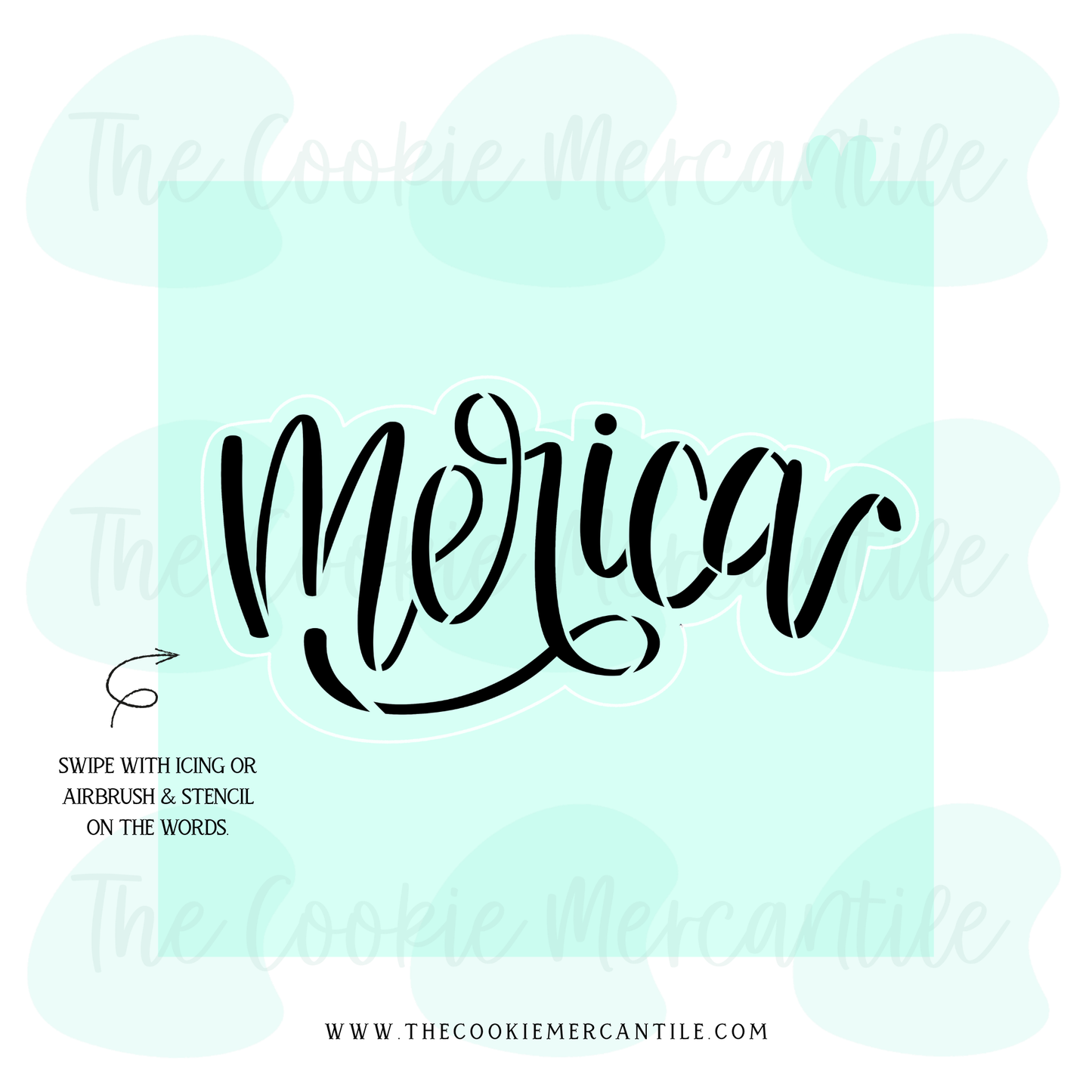 Merica Stencil - STENCIL