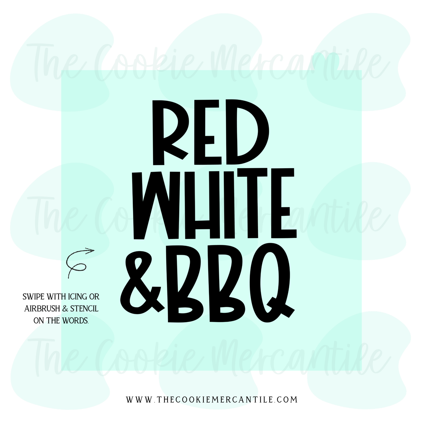 Red White & BBQ- STENCIL