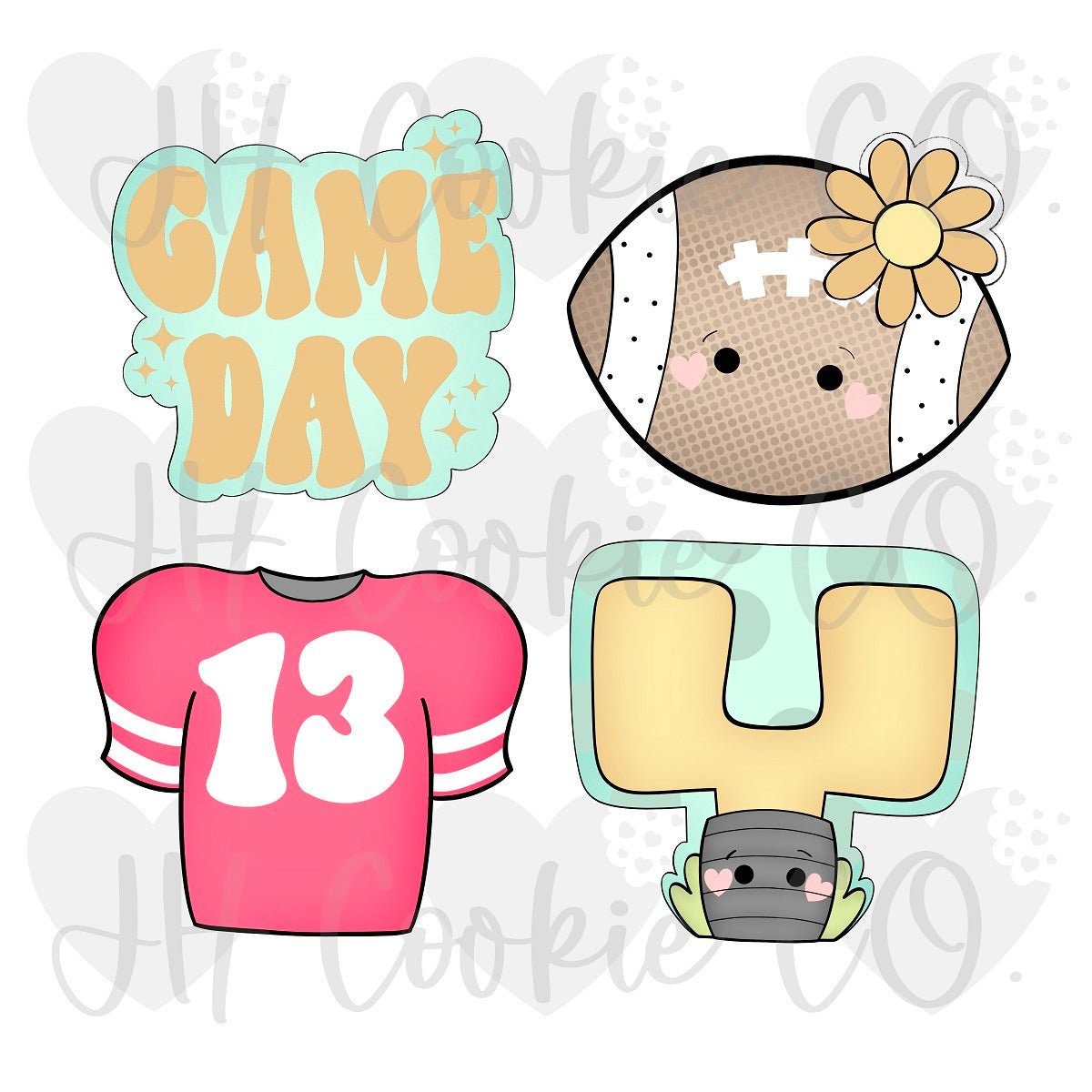 Groovy Football Mini Set - Cookie Cutter
