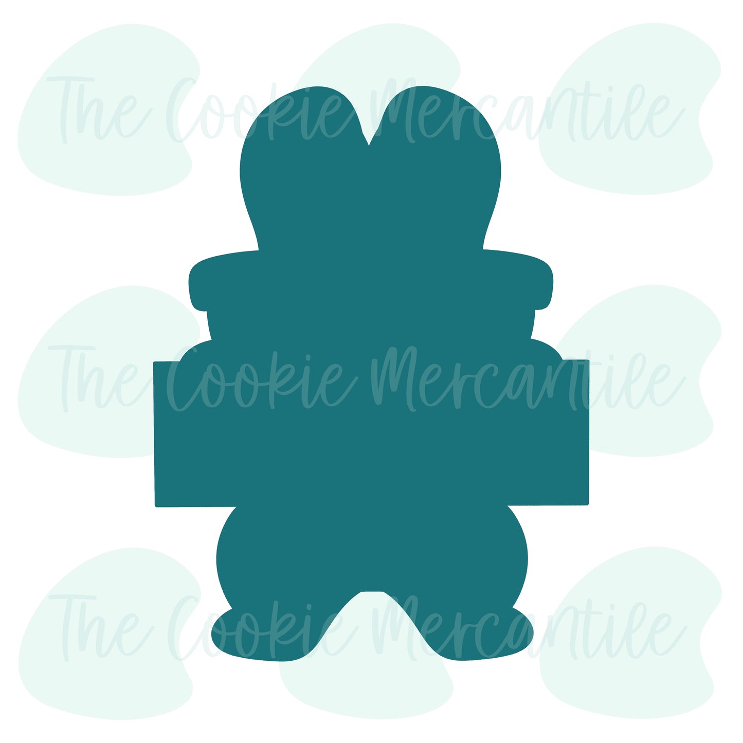 Nerdy Bunny Plaque 2025 - Cookie Cutter