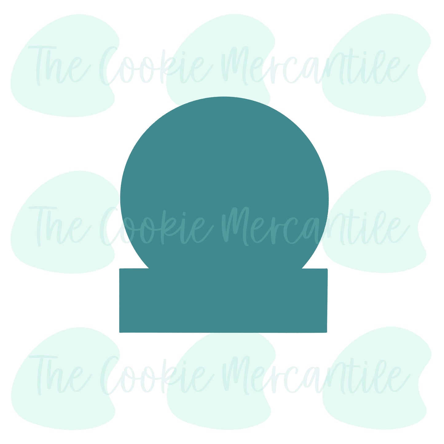 Snowglobe Plaque - Cookie Cutter