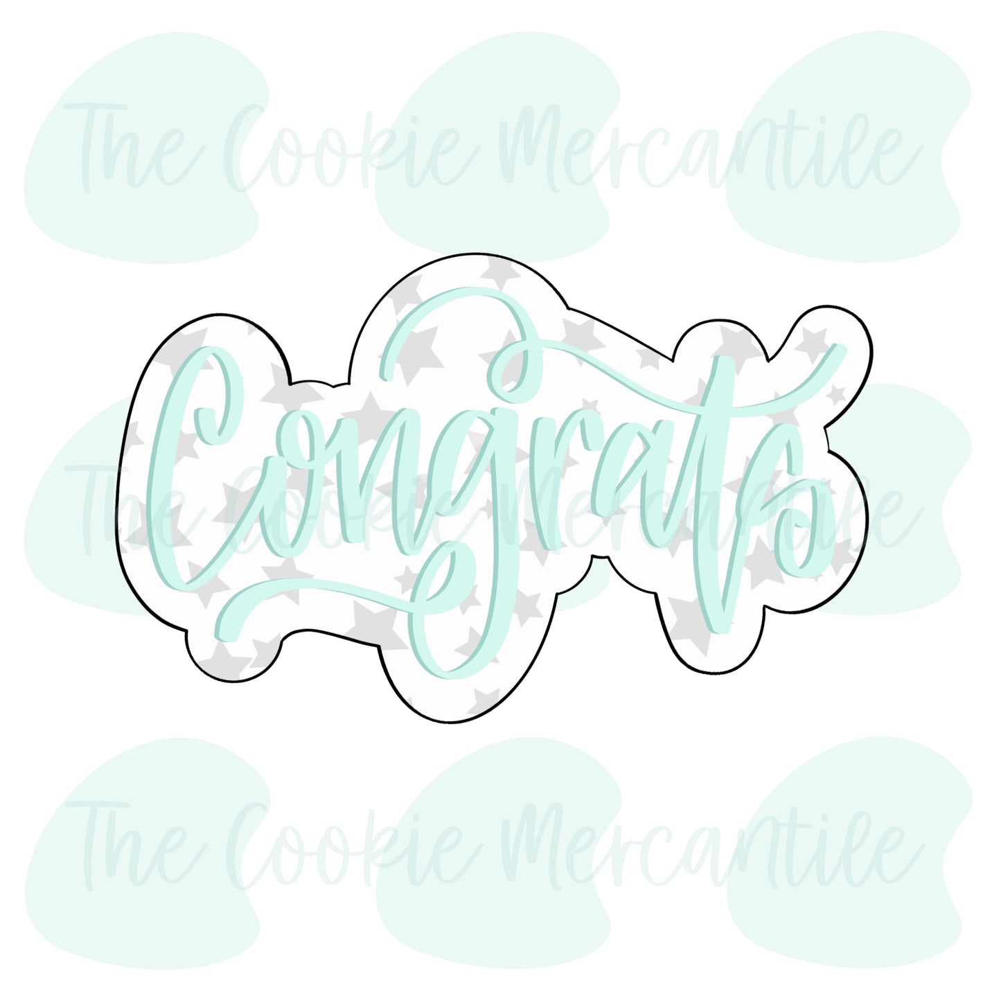 Congrats Plaque  - Cookie Cutter