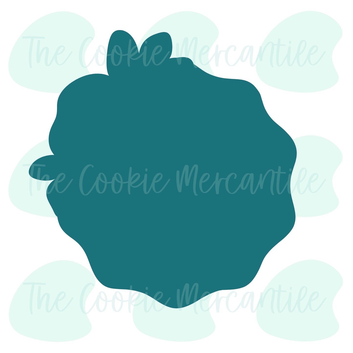 Floral Wavy Round Plaque - Cookie Cutter