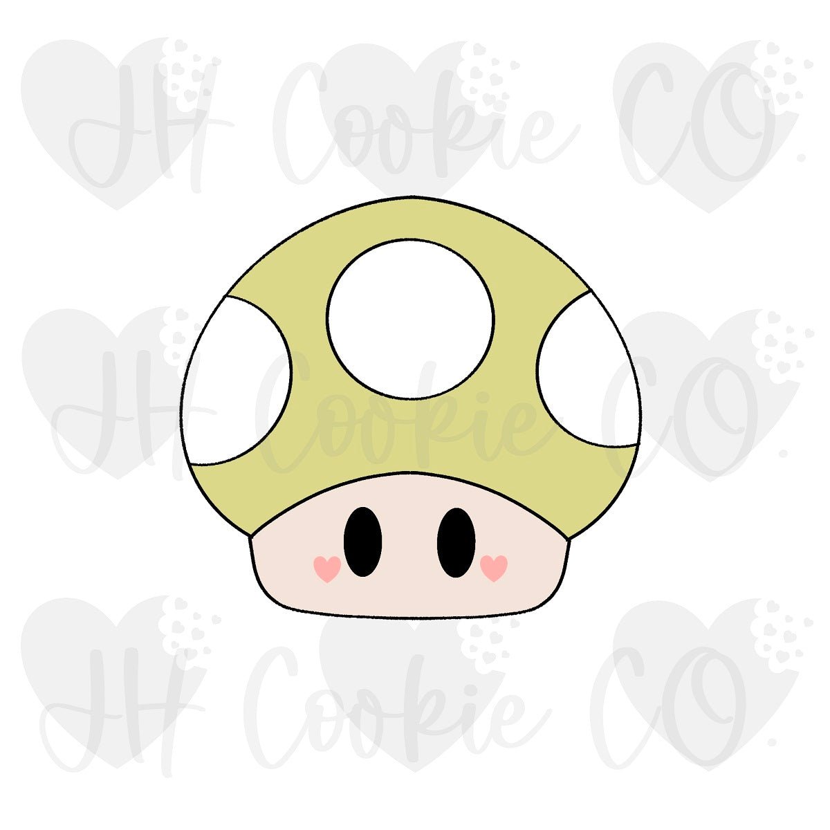 Super Bros Green Mushroom 2023 - Cookie Cutter