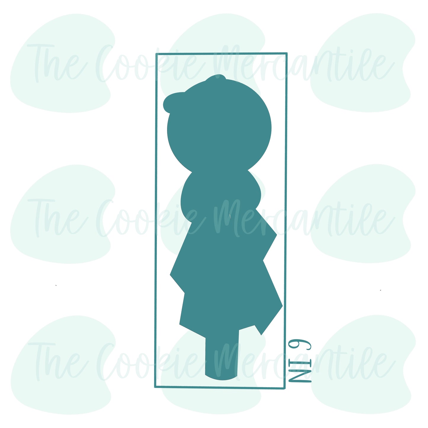 Skinny Girly Gingerbread/Snowman Cookie Pop Stick - Cookie Cutter