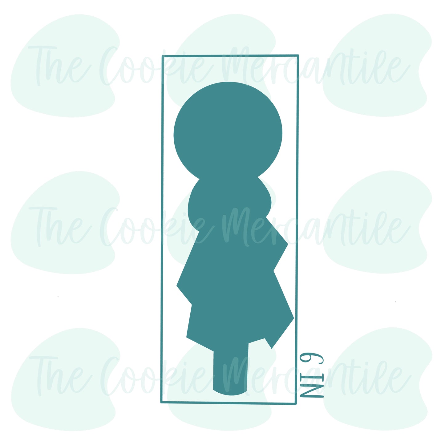 Skinny Gingerbread/Snowman Cookie Pop Stick - Cookie Cutter