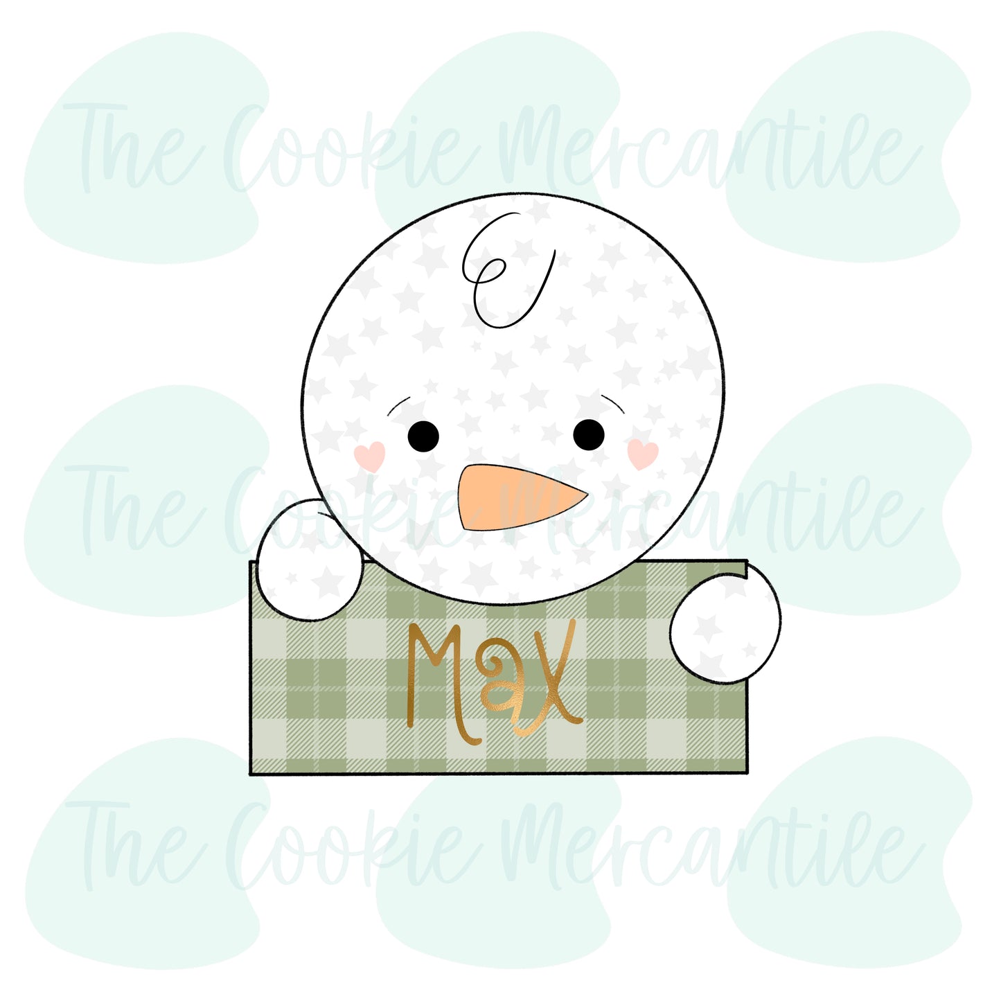 Boy Gingerbread/Snowman Plaque - Cookie Cutter