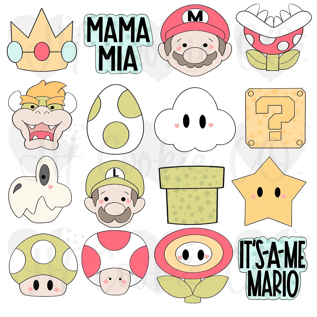 Super Bros 16 Piece Set 2023 - Cookie Cutter