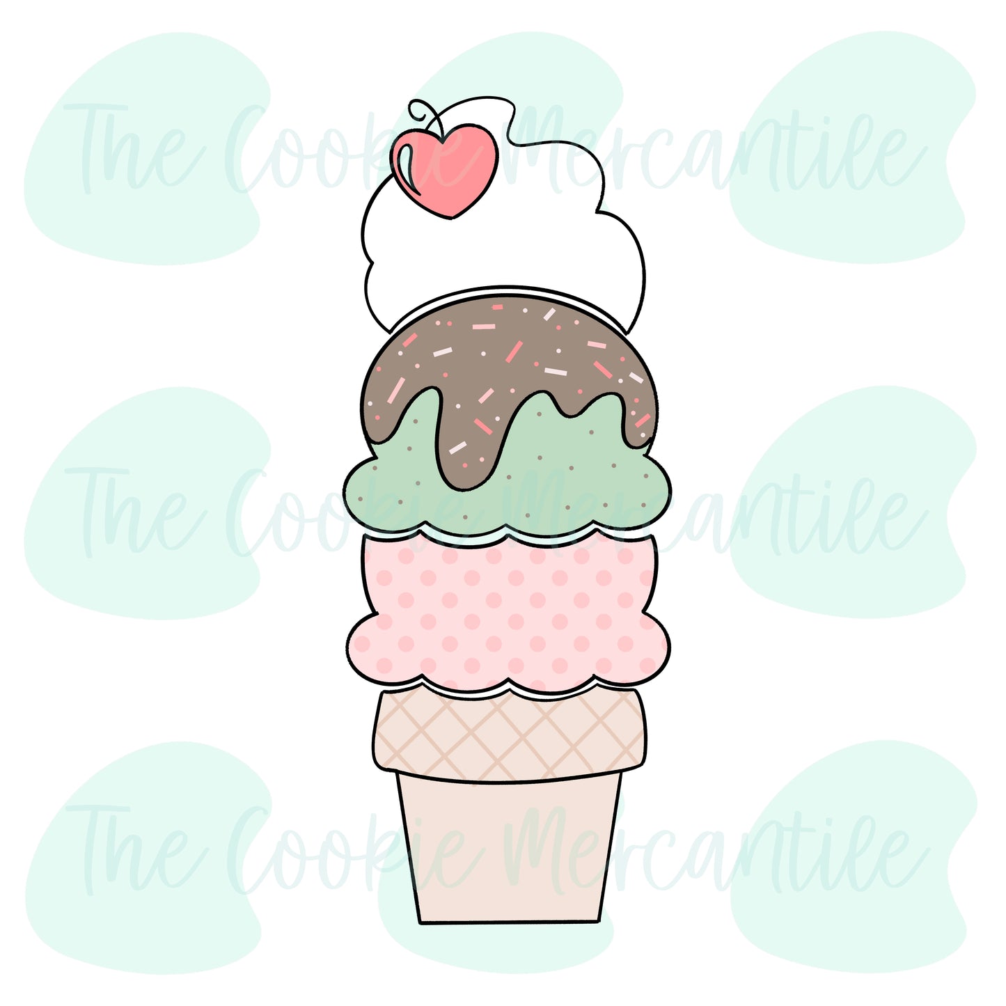 Build A Ice Cream Cone Set - Cookie Cutter