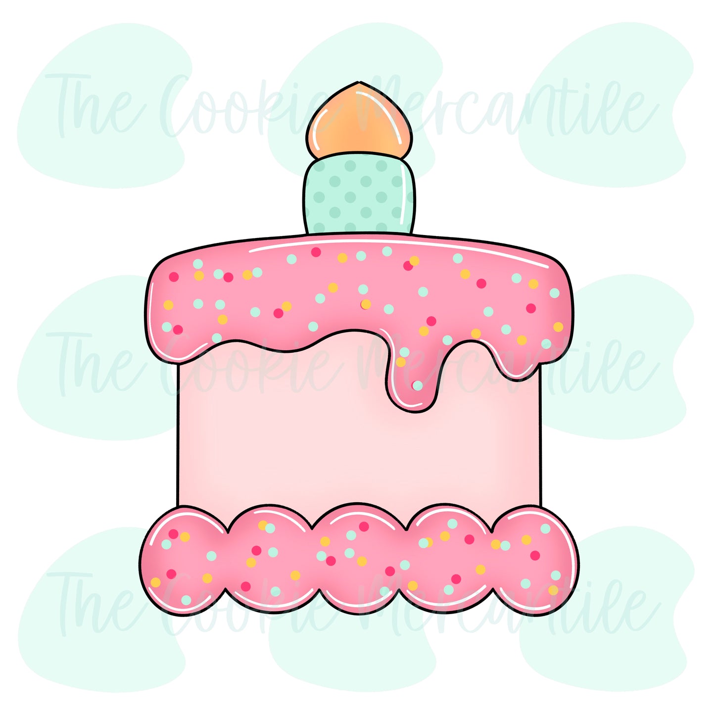Birthday Cake - Cookie Cutter