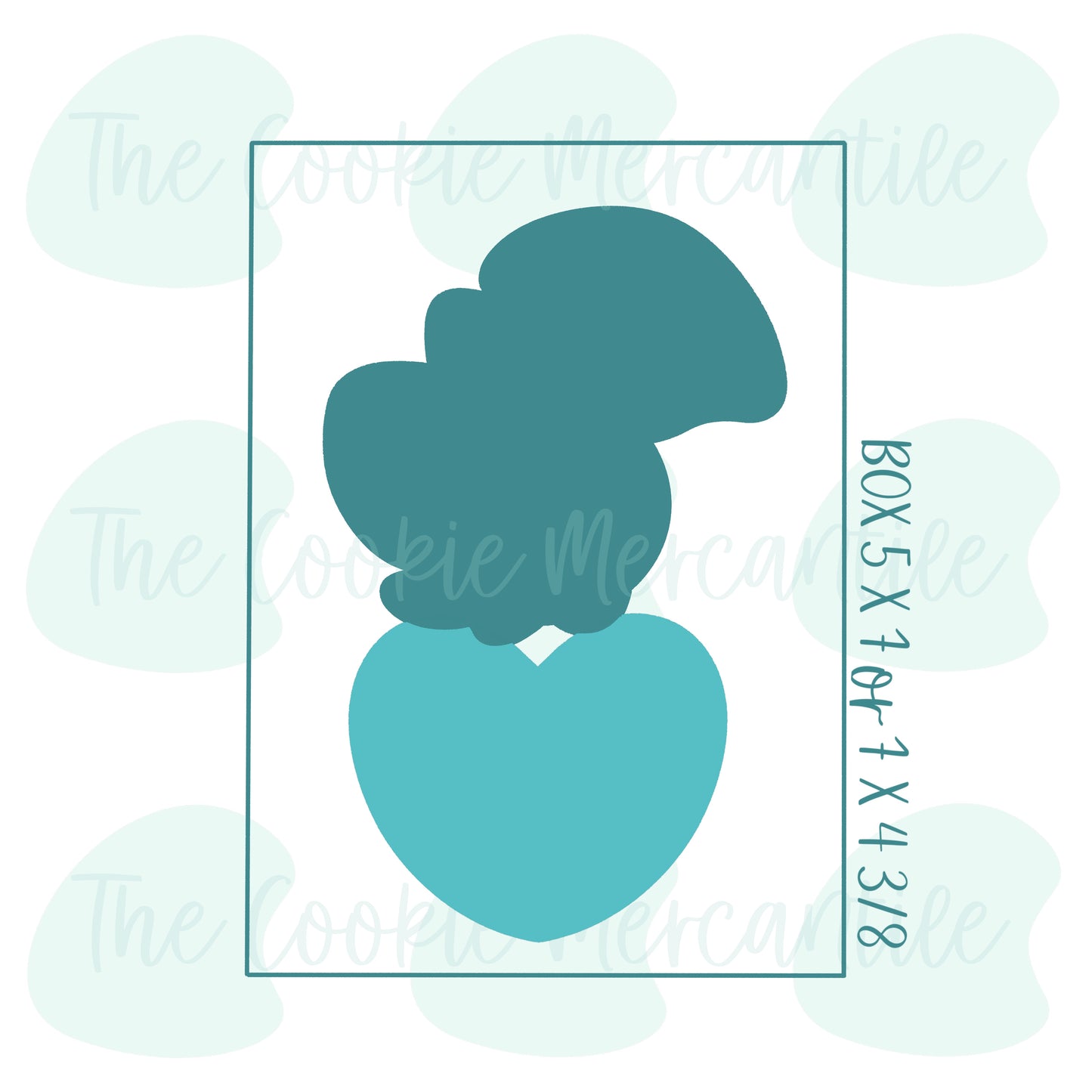 Dinosaur Tetradactyl Heart 2 Piece Set - Cookie Cutter