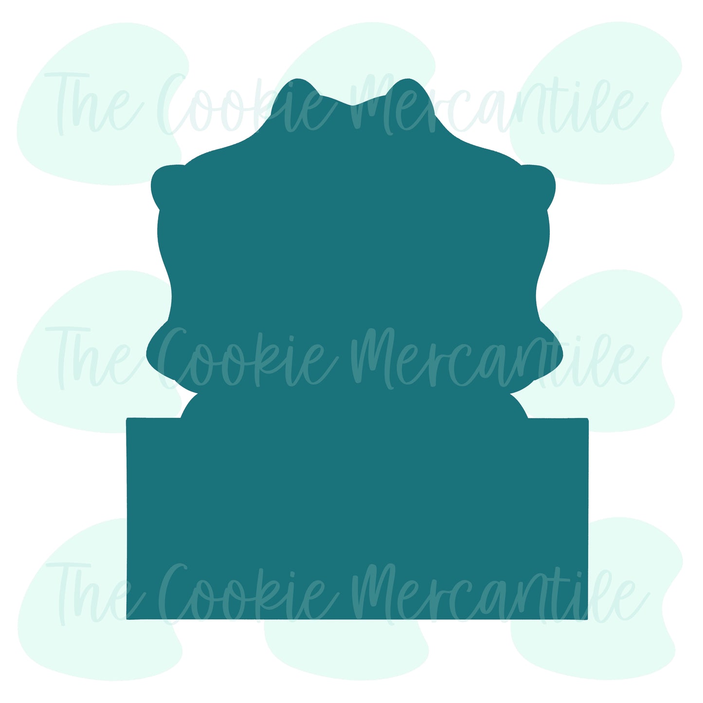 Triceratops Plaque - Cookie Cutter