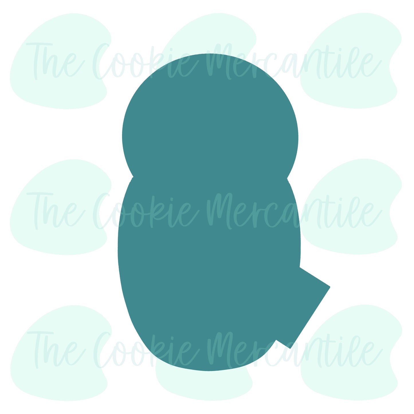 Swaddled Baby With Tag - Cookie Cutter