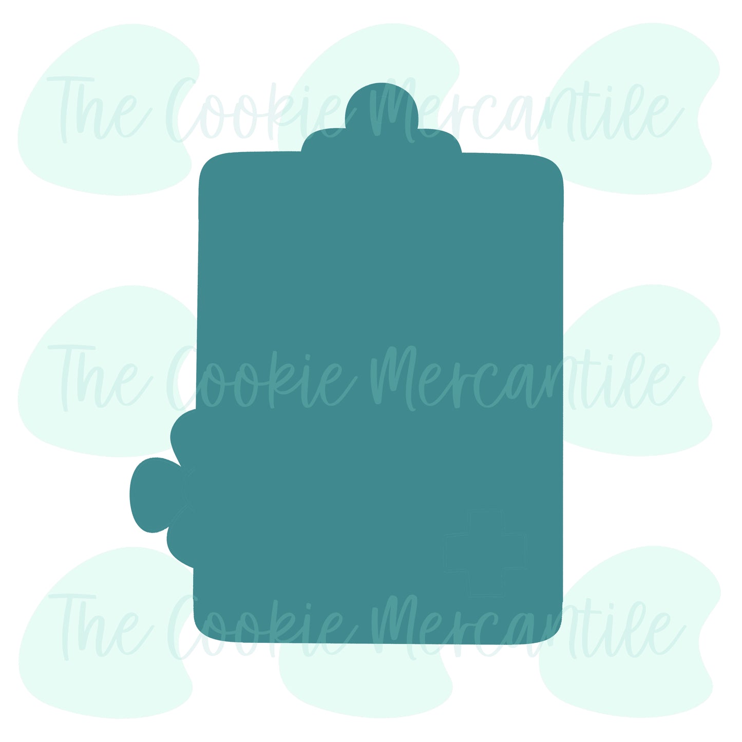 Floral Clipboard Cookie Cutter