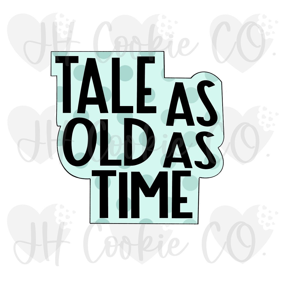 Beauty and Beast Tale As Old As Time Plaque 2023 - Cookie Cutter