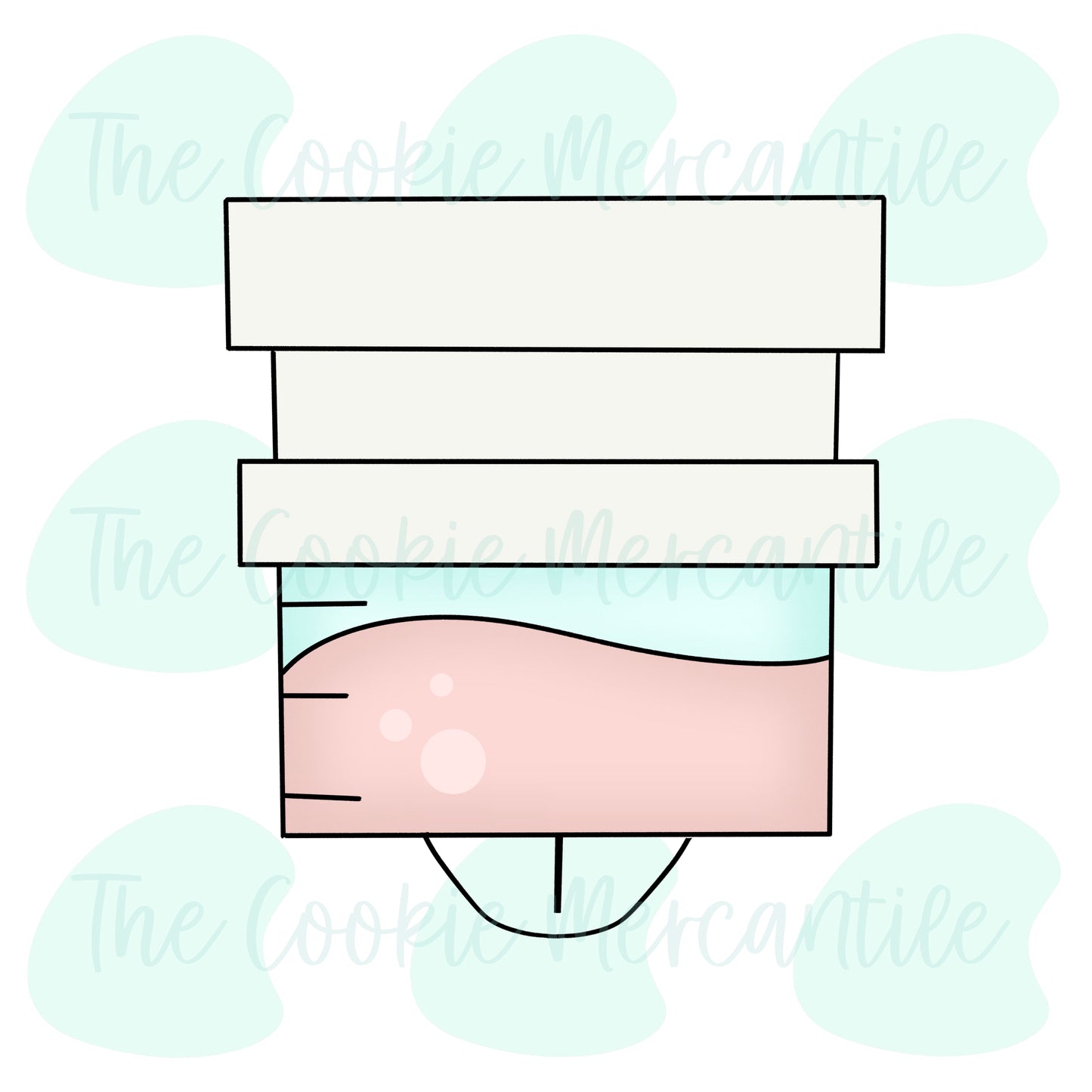 Chubby Square Syringe - Cookie Cutter