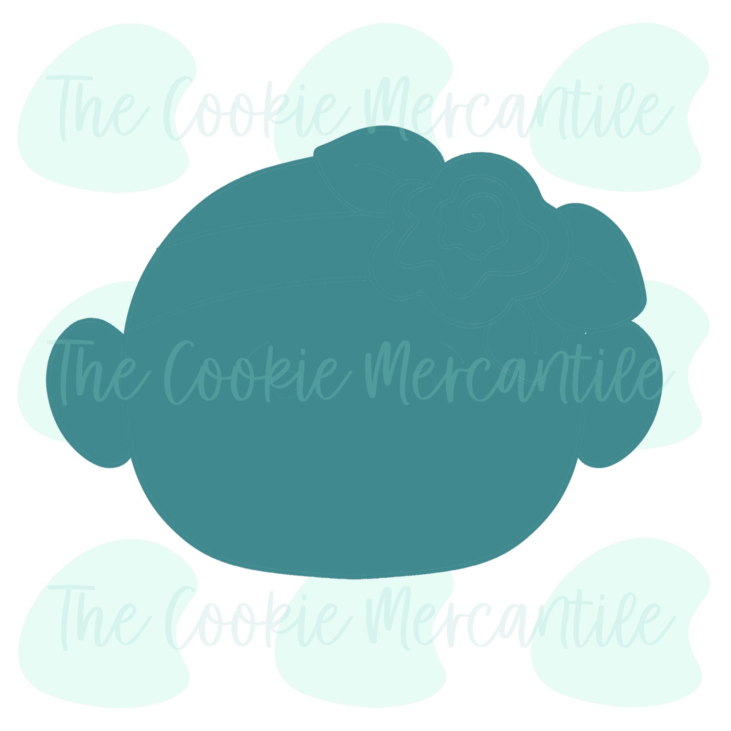 Floral Baby Face - Cookie Cutter