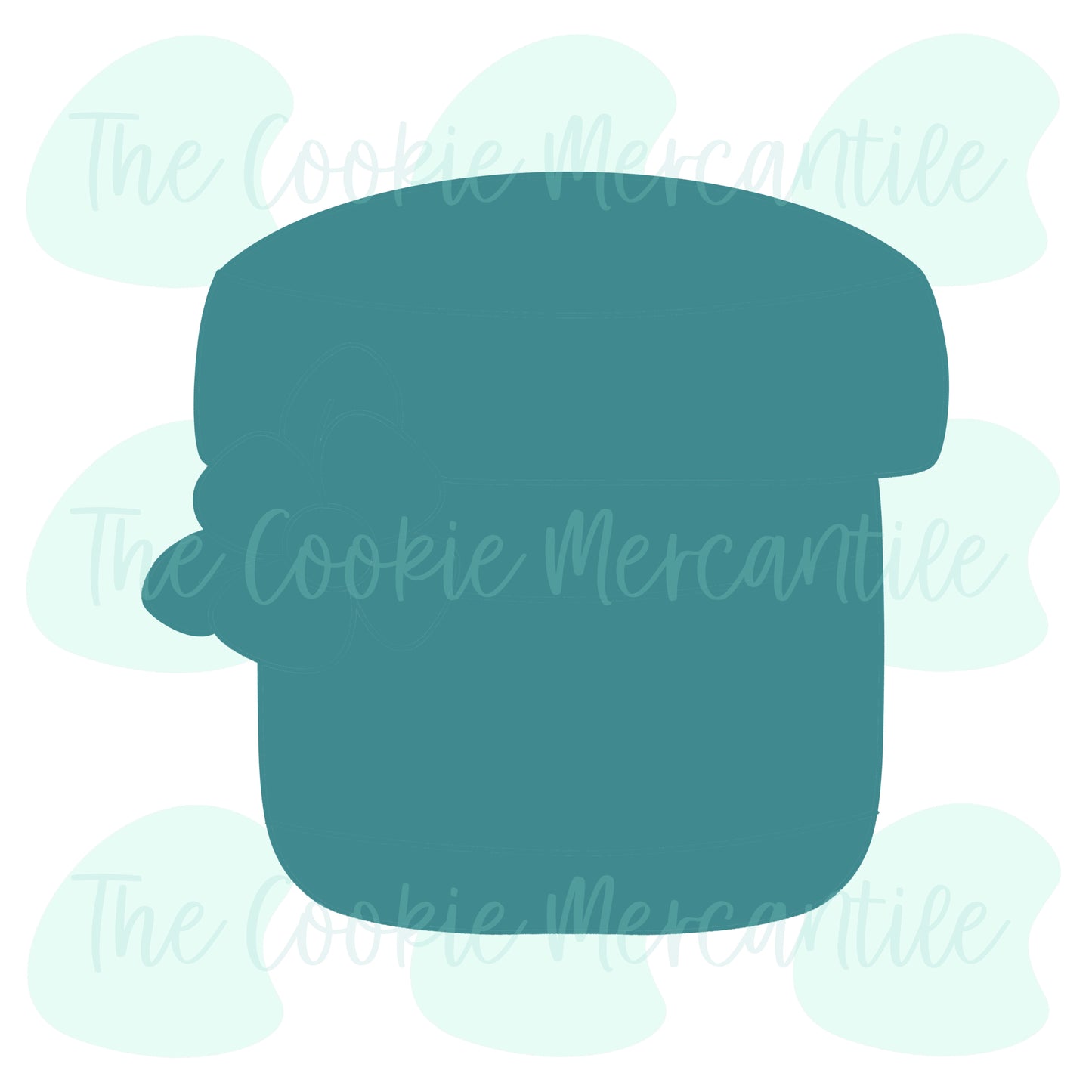 Floral Pill Bottle - Cookie Cutter
