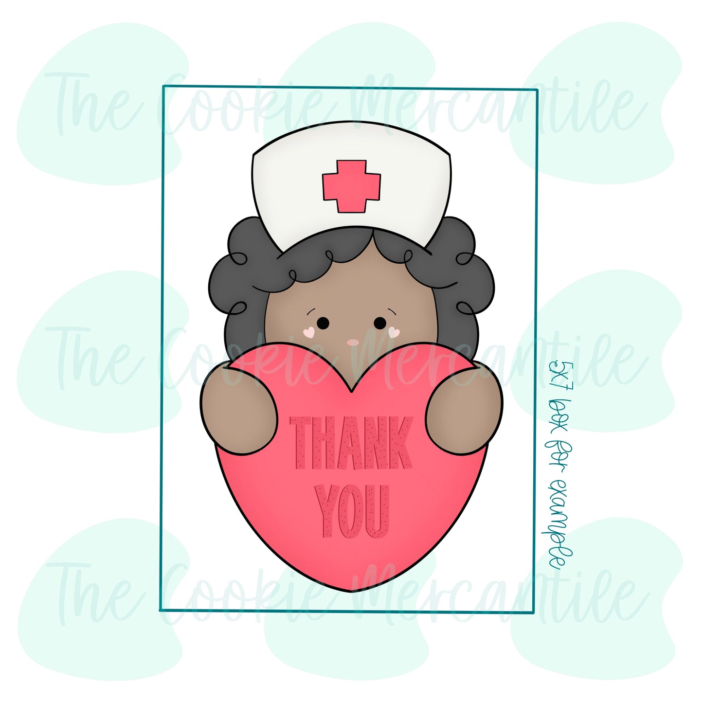 Curly Hair Nurse 2-Piece Set - Cookie Cutter