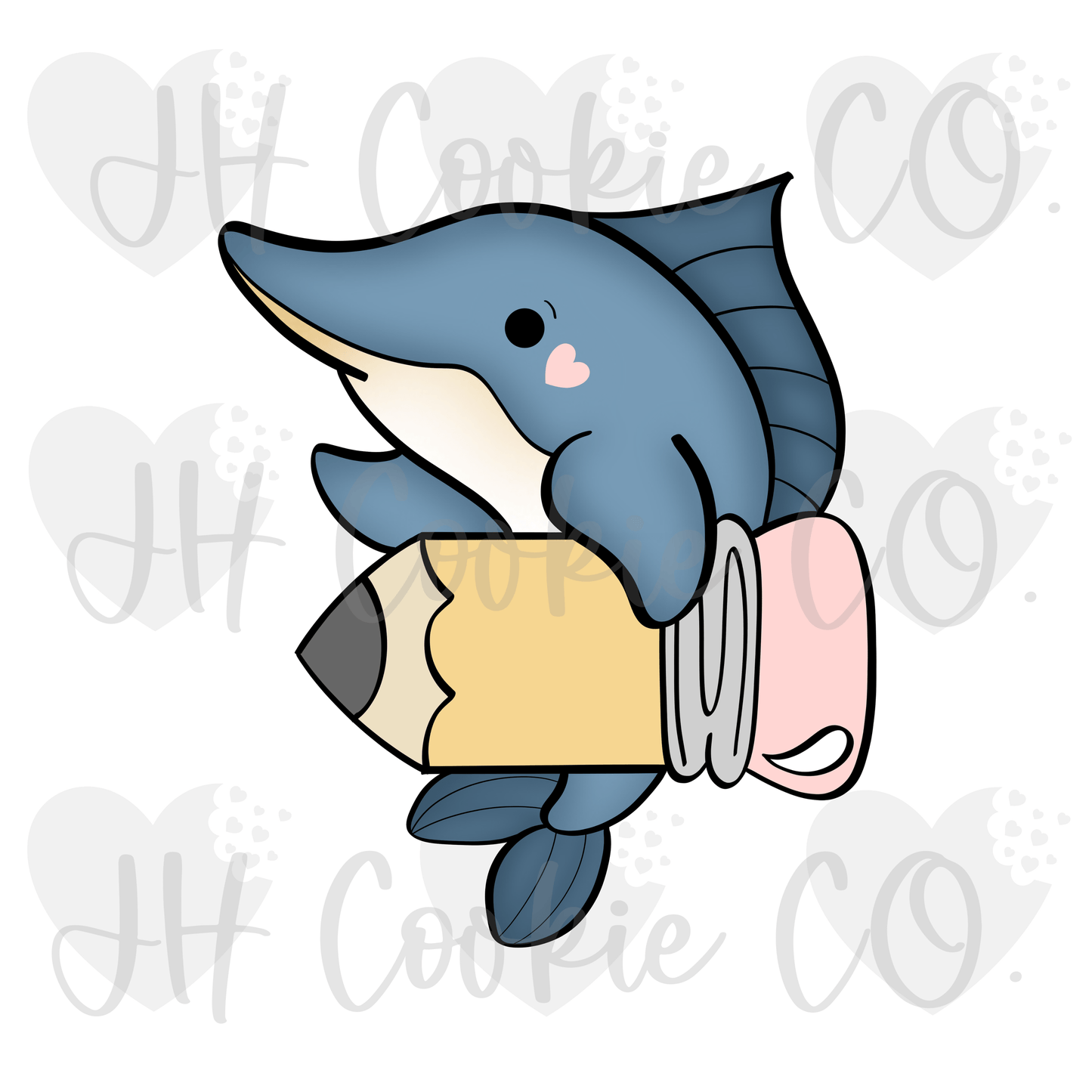Marlin Pencil Plaque (2022) - Cookie Cutter