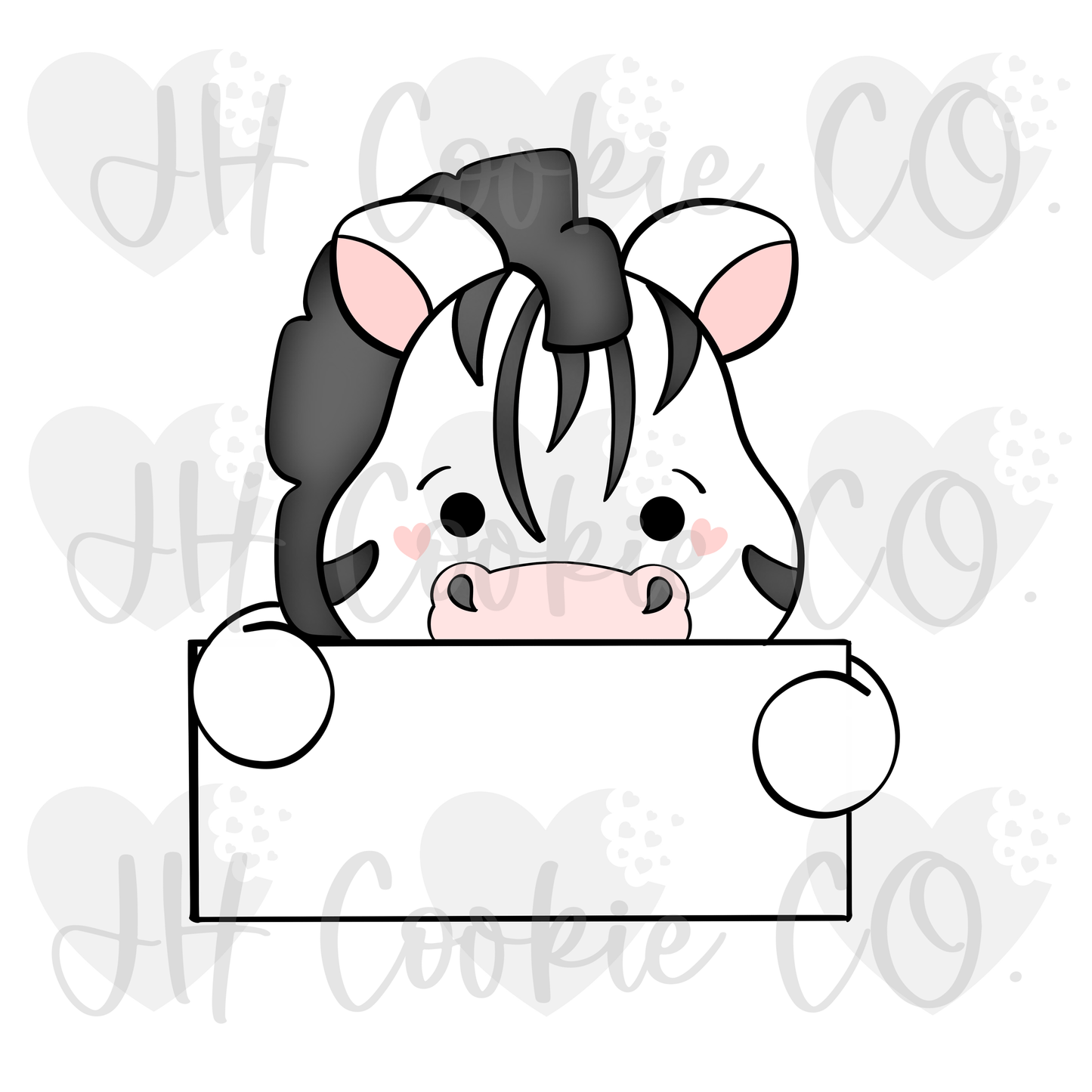 Zebra Name Plaque (2022) - Cookie Cutter