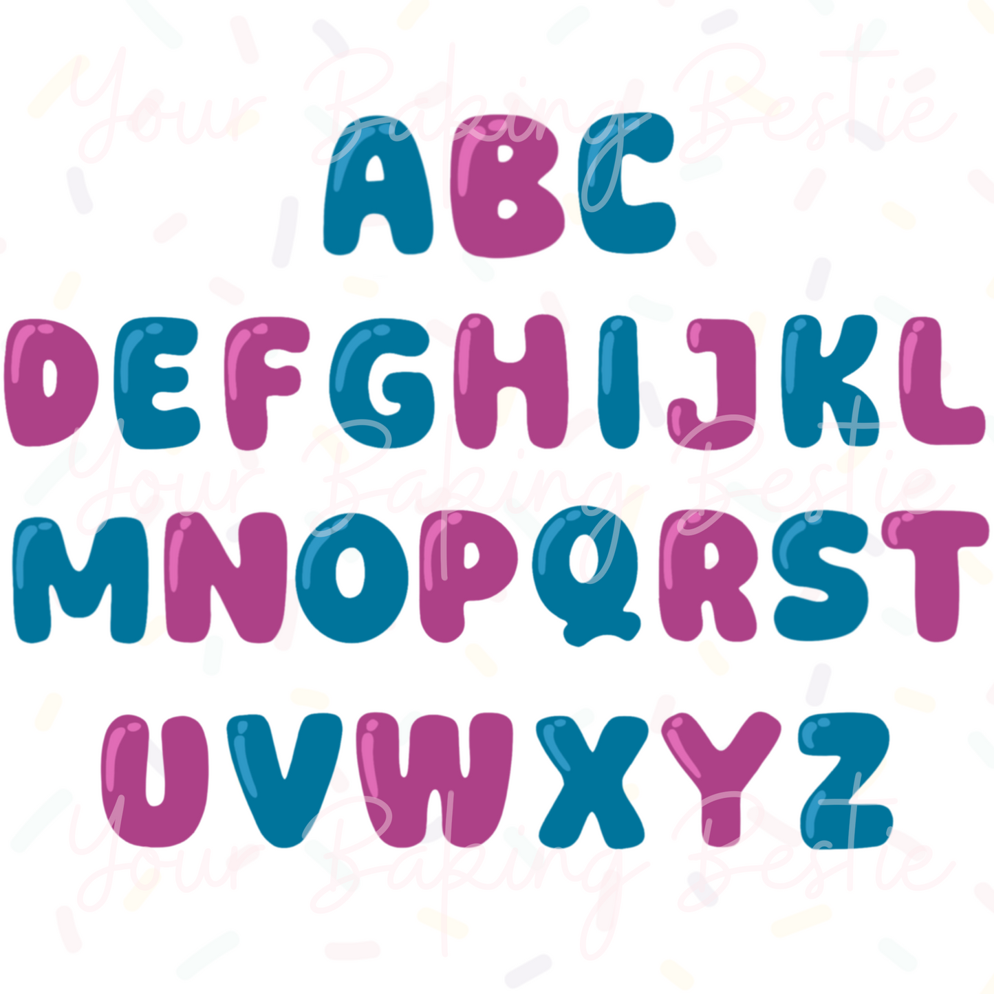 YBB - Helium Letters - Single Letters - Cookie Cutter