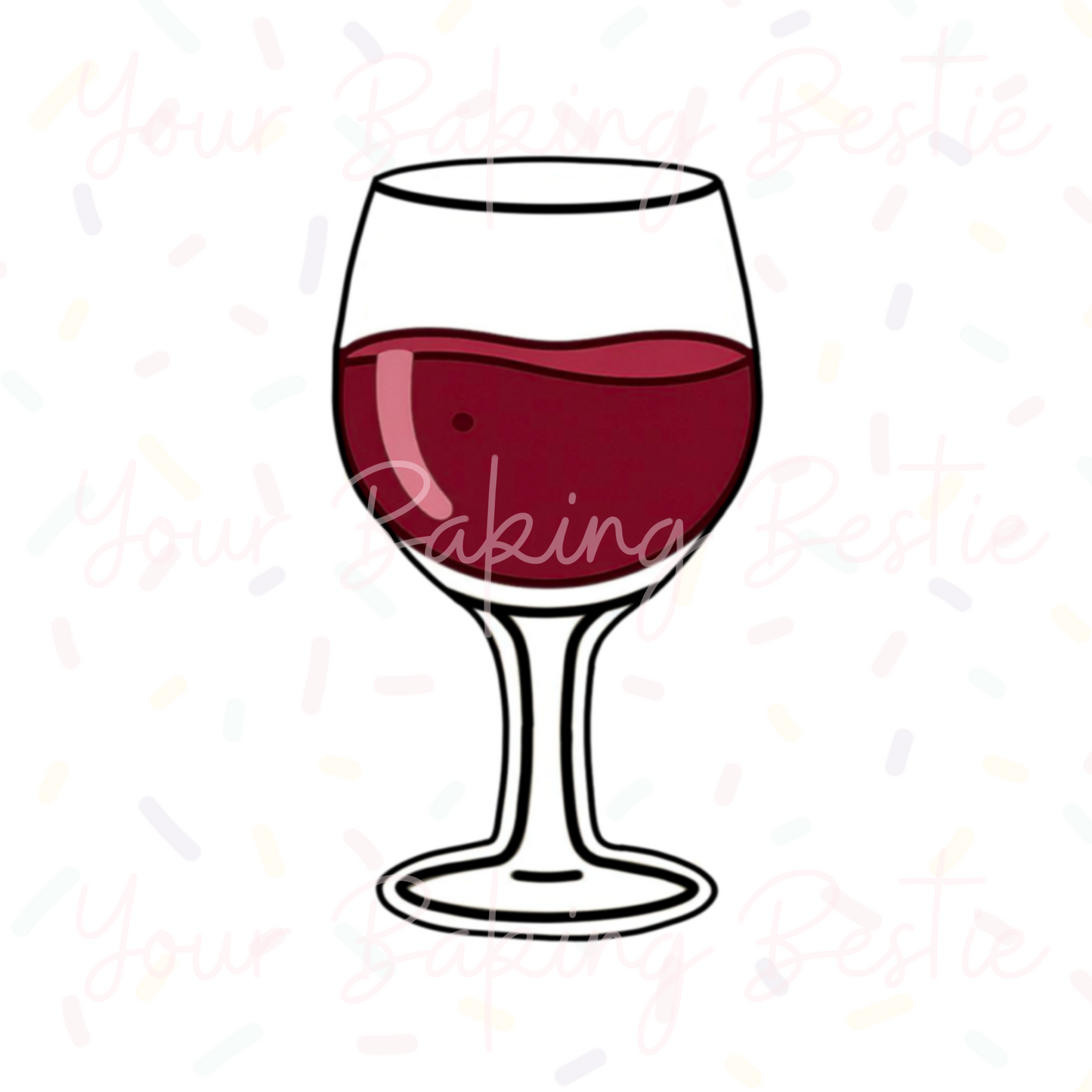 YBB - Wine Glass - Cookie Cutter