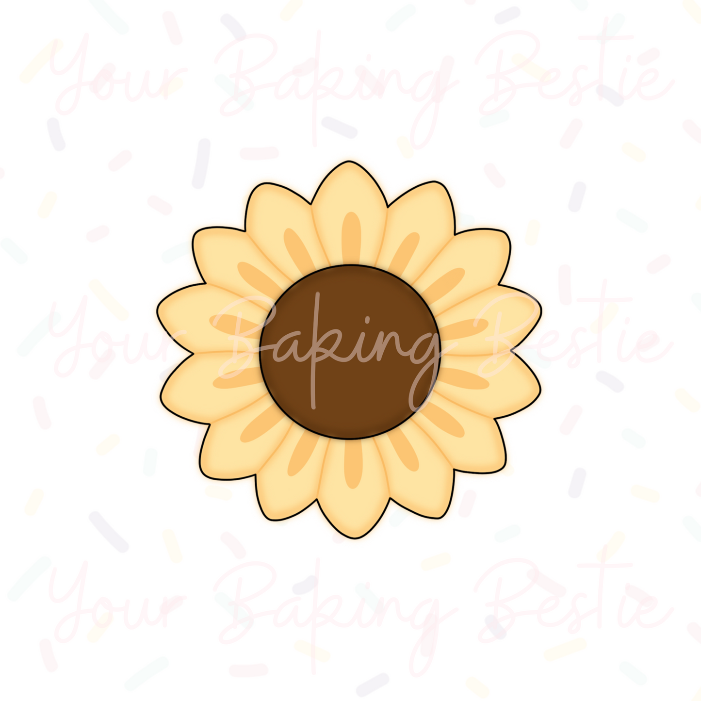 YBB - Sunflower O - Cookie Cutter