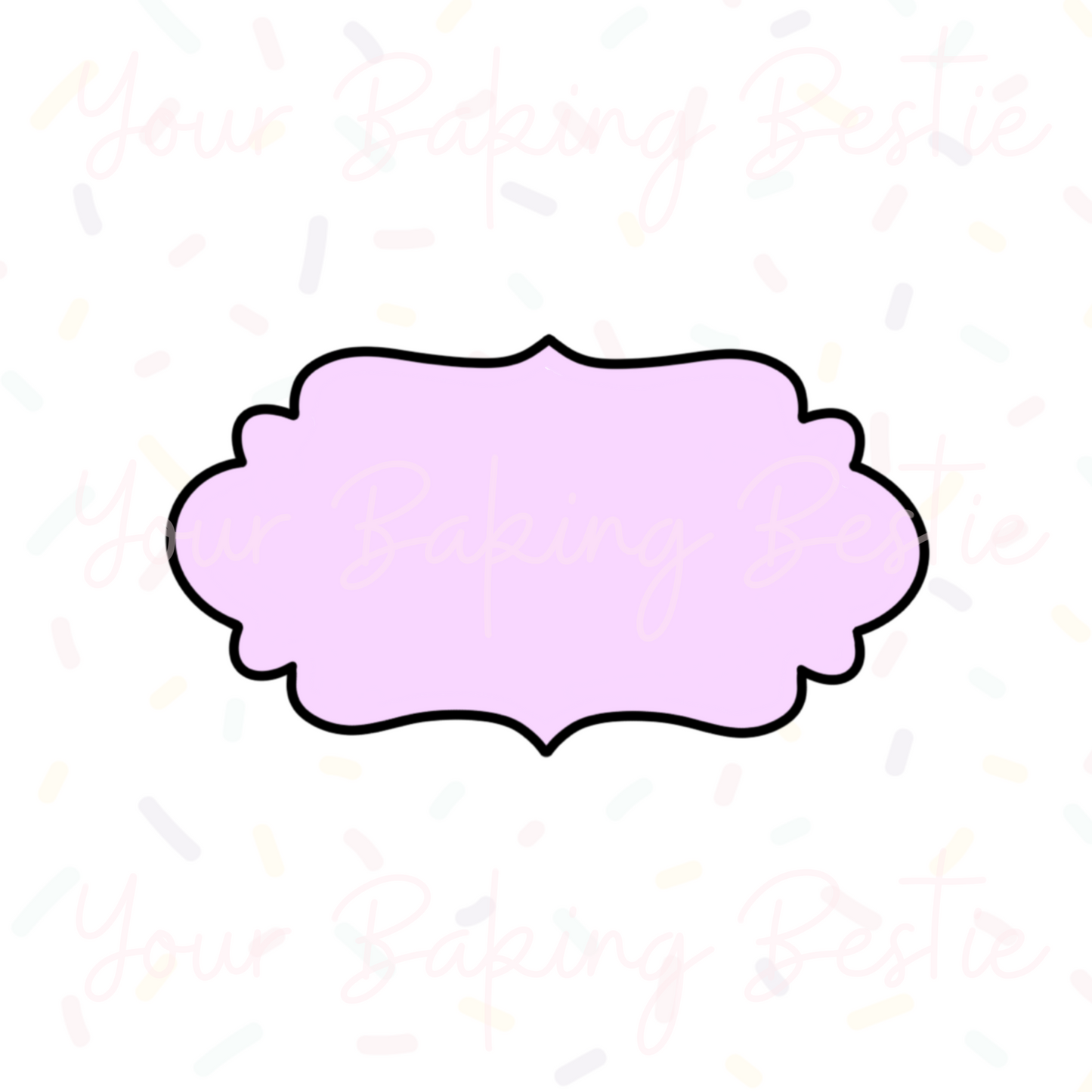 YBB - Simple Plaque A - Cookie Cutter