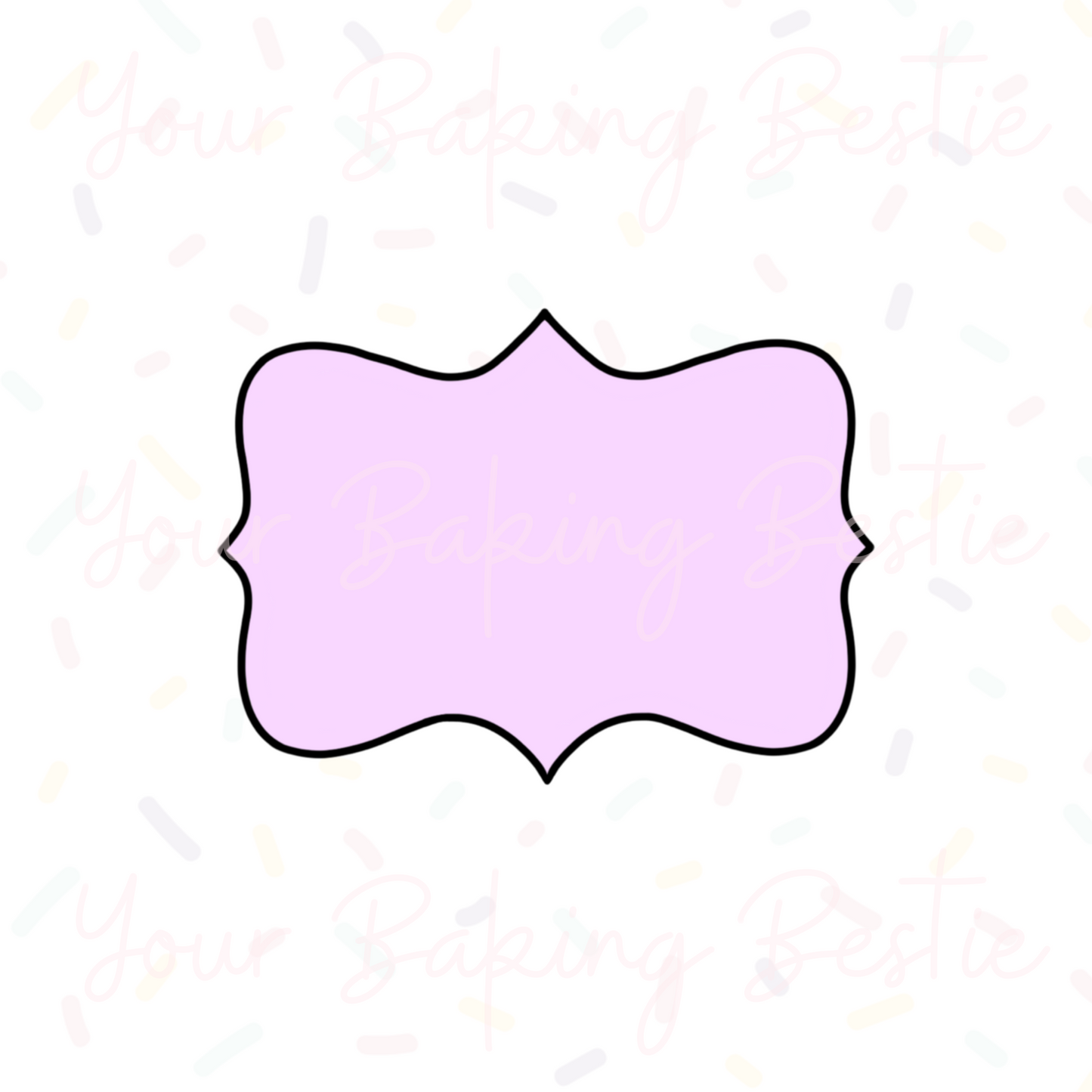 YBB - Simple Plaque B - Cookie Cutter