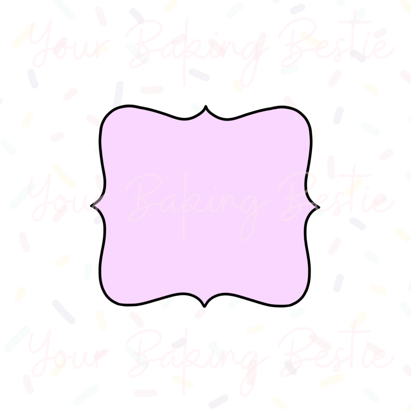 YBB - Simple Plaque E - Cookie Cutter