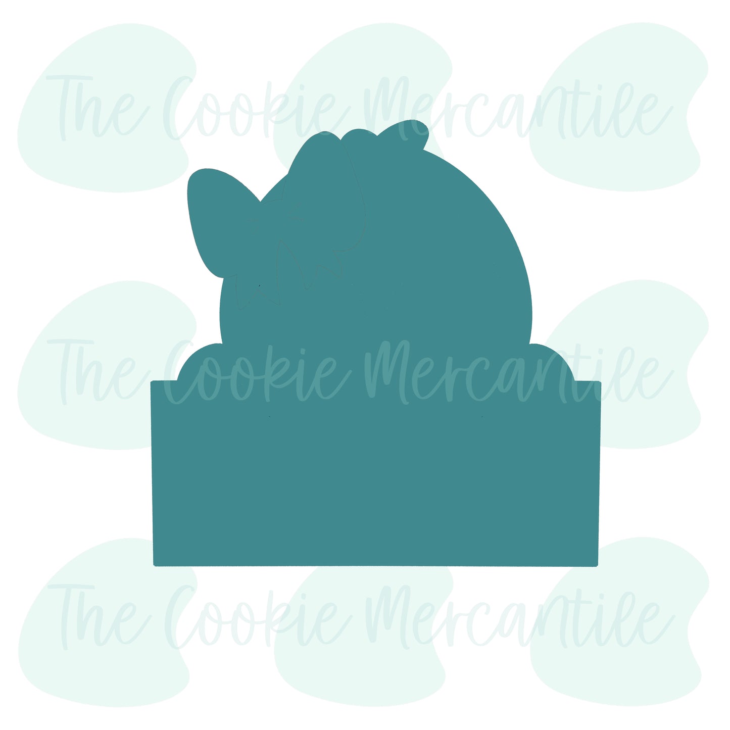 Girly Sloth Plaque - Cookie Cutter