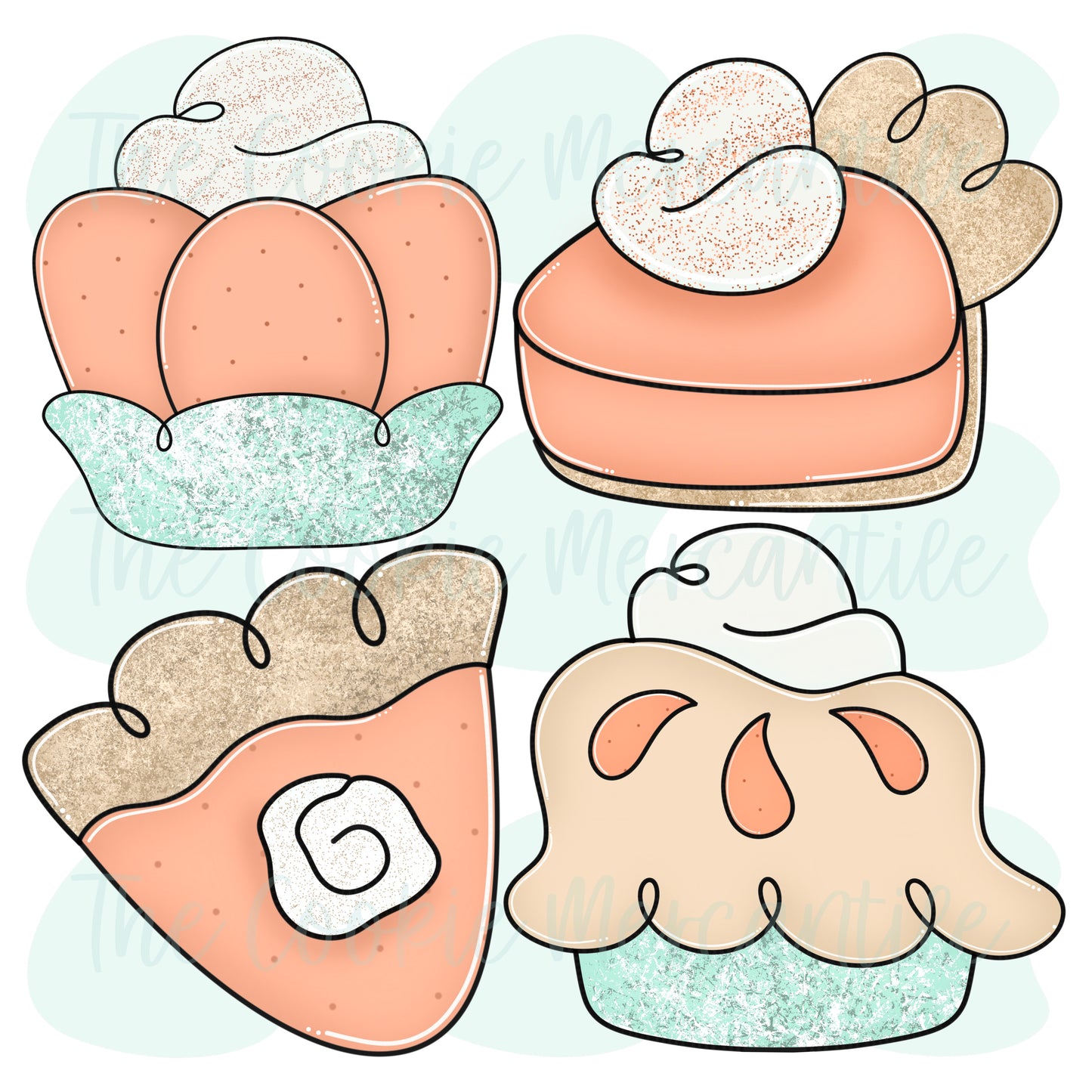 Pumpkin Pie Set - Cookie Cutters