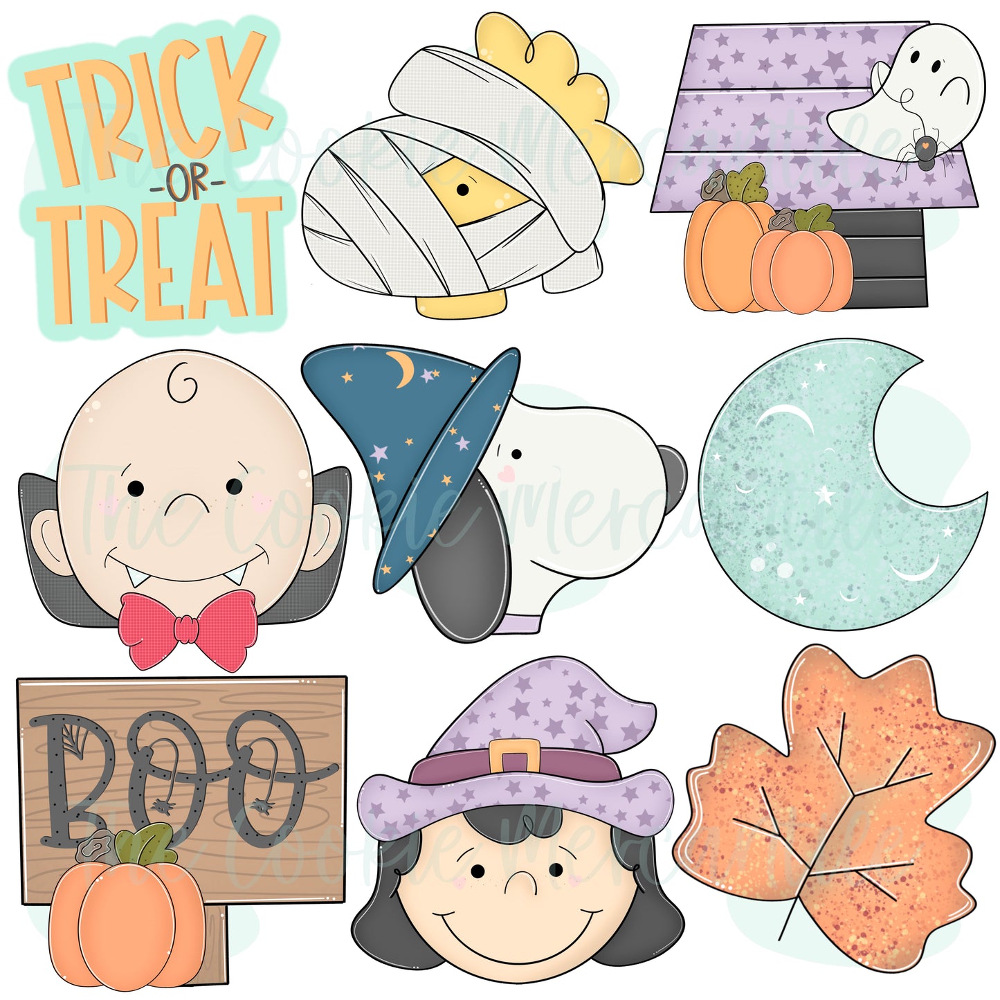 Spooky Peanuts 9 Piece Set - Cookie Cutters