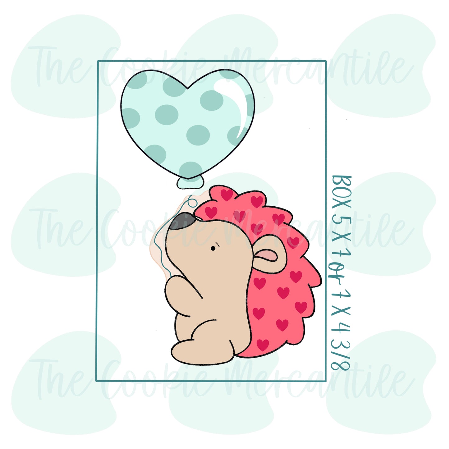 Mouse & Hedgehog Heart 3 Piece Set - Cookie Cutter