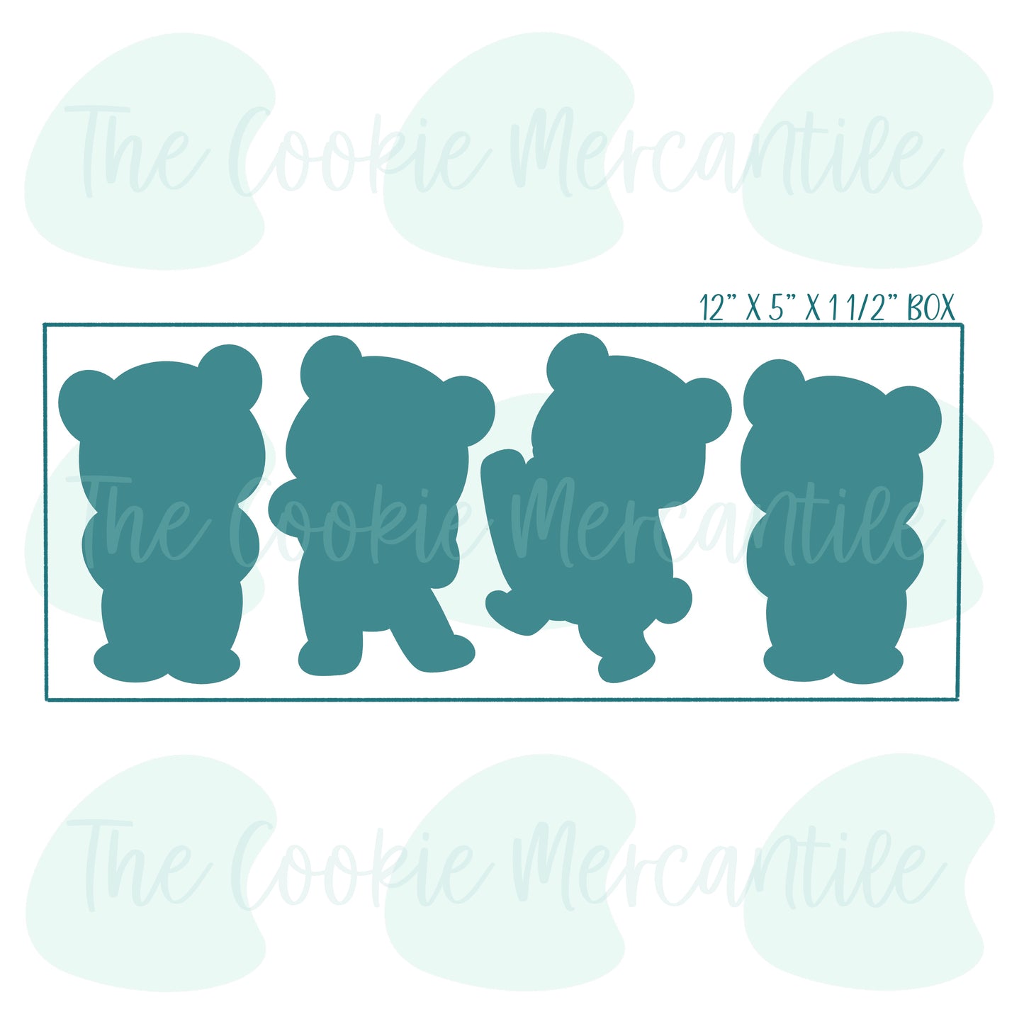 I Love You Bear Stick Set - Cookie Cutter