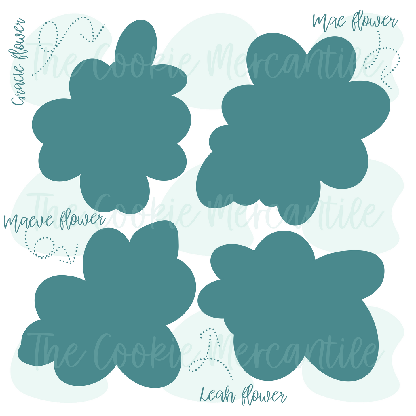 Whimsy Flower Set 2026 - Cookie Cutters
