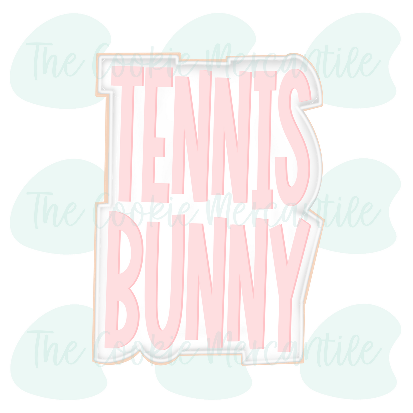 Tennis Bunny 2 Piece Set - Cookie Cutter